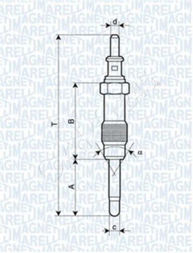 Glow plug for mercedes - plug,
