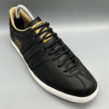 2011 Adidas Original Gazelle OG V24506 Leather Black Gold Mens Uk 8 Terraces