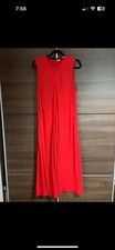 Red Sleeveless Midaxi Dress
