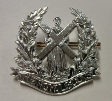 The Royal Scots Anodised Aluminium Staybrite Badge