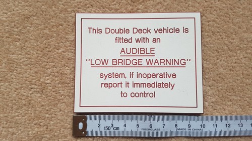 Double decker low bridge - decker,