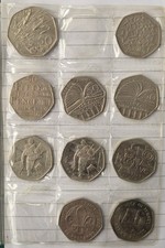 A Collection Of Forty 50 pence