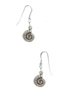 wa Ammonite Fossil on Sterling Silver 925 hook drop sterling silver earrings