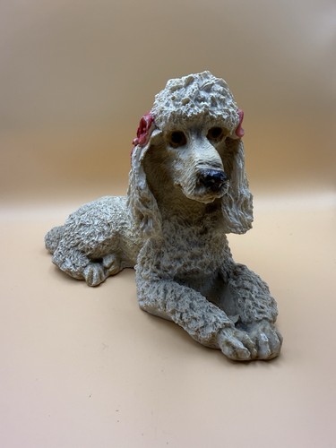 Vintage white poodle - vintage, dog