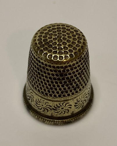 Antique brass thimble - antique,