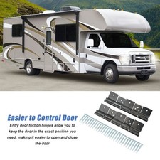 RV Entry Door Friction Hinge Kit Black RV Door Parts For 5th Wheel Trailer