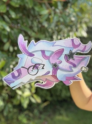 Handcrafted paper dragon