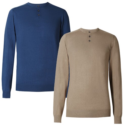 Mens grandad collar cotton - collar,