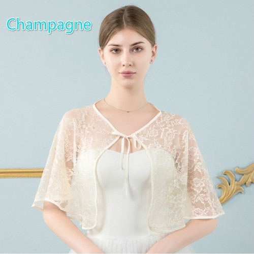 Women lace shrug bolero - women, cape