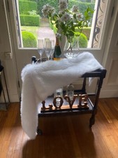 Luxury Arctic White Faux Fur Runner Luxe Bed Sofa Throw Company Like the Oka One