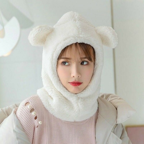 Women hat cap fleece furry - cap,