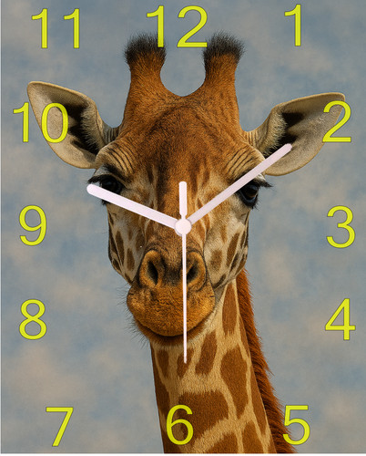 Giraff wall hanging - hanging, clock