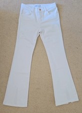 Zara White Flared Jeans Size 38