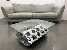 Bugatti W16 Engine Block Coffee Table. V8 V12 F1 Mancave Veyron Chiron