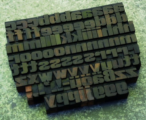 Alphabet letterpress - alphabet,