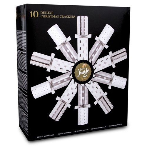 Christmas crackers silver - christmas, &