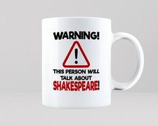 Shakespeare Mug Gift Idea English Literature Play Theatre Actor Tea Coffee Cup