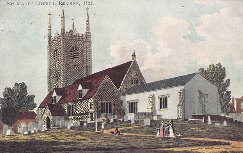 Postcard marys church - -,