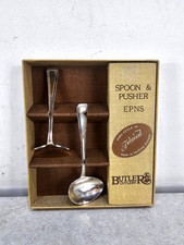Butler Cutlery Spoon & Pusher EPNS Boxed