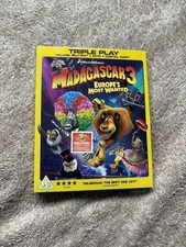 Madagascar 3 Europe's Most Wanted (Blu-ray, 2014) Triple Pack