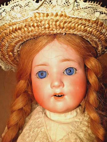 Doll porcelain antique marked - antique,,