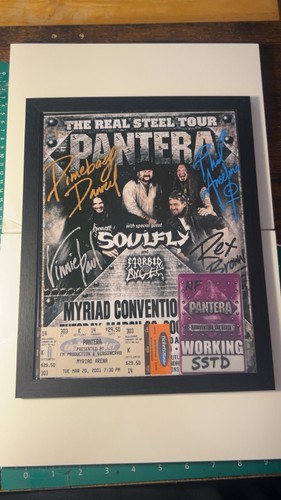 Pantera signed photo reprint - pantera,