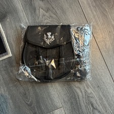 Uneed 100% BLACK LEATHER