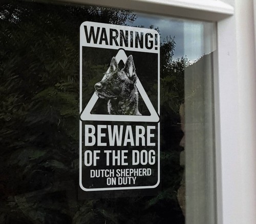 Warning beware the dog - beware,