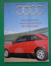 AUDI MAGAZINE WINTER 1988 (V8 COUPE QUATTRO 90 200 2.2E WALTER ROHRL 100S COUPE)