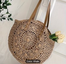 Straw Woven Tote Shoulder Bag