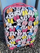 Genuine Disney Mini Mouse Cabin Size Suitcase On 4 Wheels Fantastic Condition