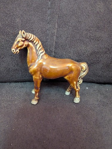 Porcelain horse figure - porcelain,