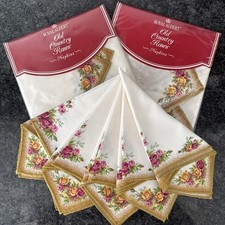 Royal Albert Old Country Roses Napkins 2 Packs Of 4. UNOPENED NEW !