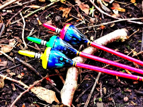 Handmade perch bobbers - handmade,