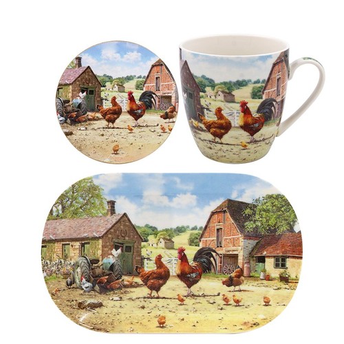 Mug coaster tray tea set - tray,