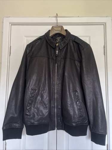 Super dry leather bomber - dry,