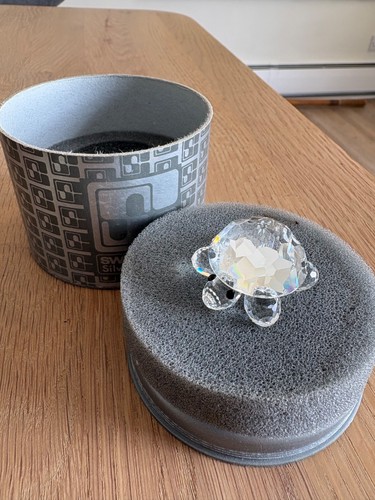 Swarovski crystal turtle