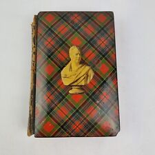 Antique 19thC Tartan Ware Book By Sir Walter Scott Lady Of Lake For Restoration