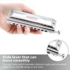 EASTTOP 10hole 40Tone Chromatic Harmonica Key of C Professional Birthday Gift UK