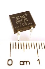 Taiwan Semiconductor DB107G Bridge Rectifier 1A 1000V 4PDIP OT0087D