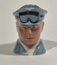 Staffordshire Fine Ceramics War Heroes "Rommel" Hand Painted Minature toby jug