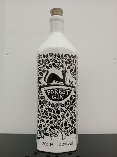 Wade ceramic forest gin bottle - gin,