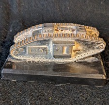 1:96 Scale Model Of WW1 Tank In Pewter By Denzil Skinner &Co. Ltd