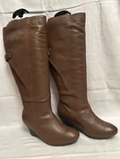 LADIES TALL BROWN WIDE LEG