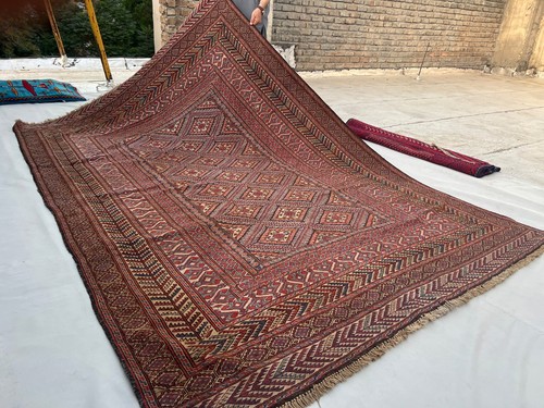 7x10 antique afghan soumak - 7x10,