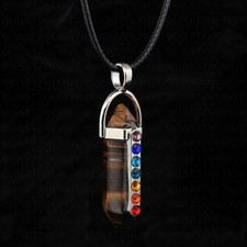 7 Chakra Necklace Tigers Eye