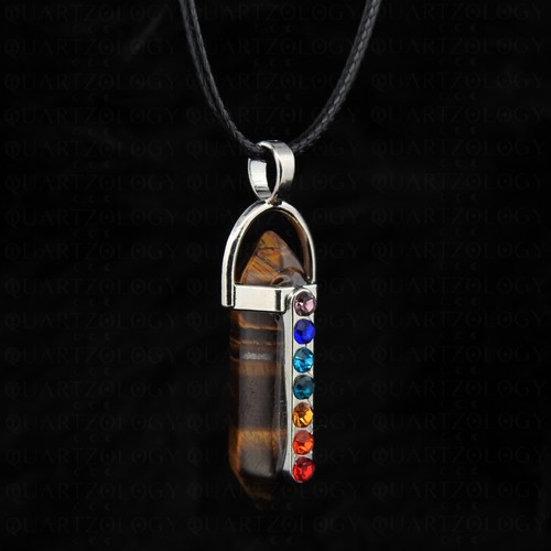 Chakra necklace tigers eye - chakra,