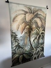 Large Fabric Wall Hanging Tropical Scene