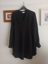 H&M Black Ladies Shirt Dress Size 6 Excellent condition