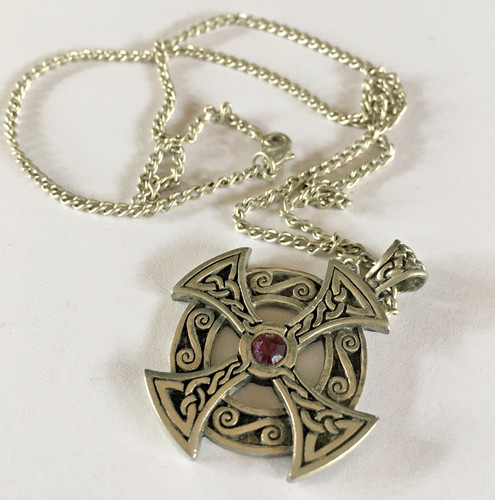 Vintage pewter celtic - vintage, cross